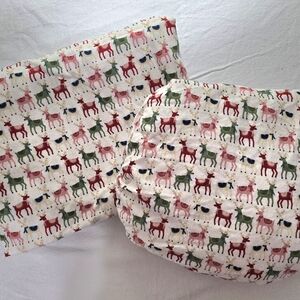 Wondershop Target Reindeer 100%  Cotton Twin Size Sheet Set(Excludes Pillowcase)